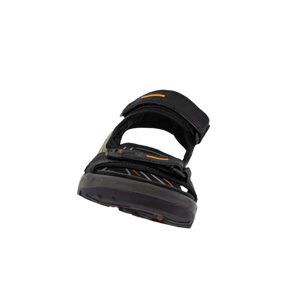 Men's Ecco Yucatan Sandals Black | Canada 593KOR